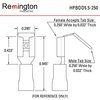 Remington Industries Piggyback Quick Connect Terminals, PVC, 10-12 AWG Wire, Yellow, 100 Pcs HPBDD5.5-250-100